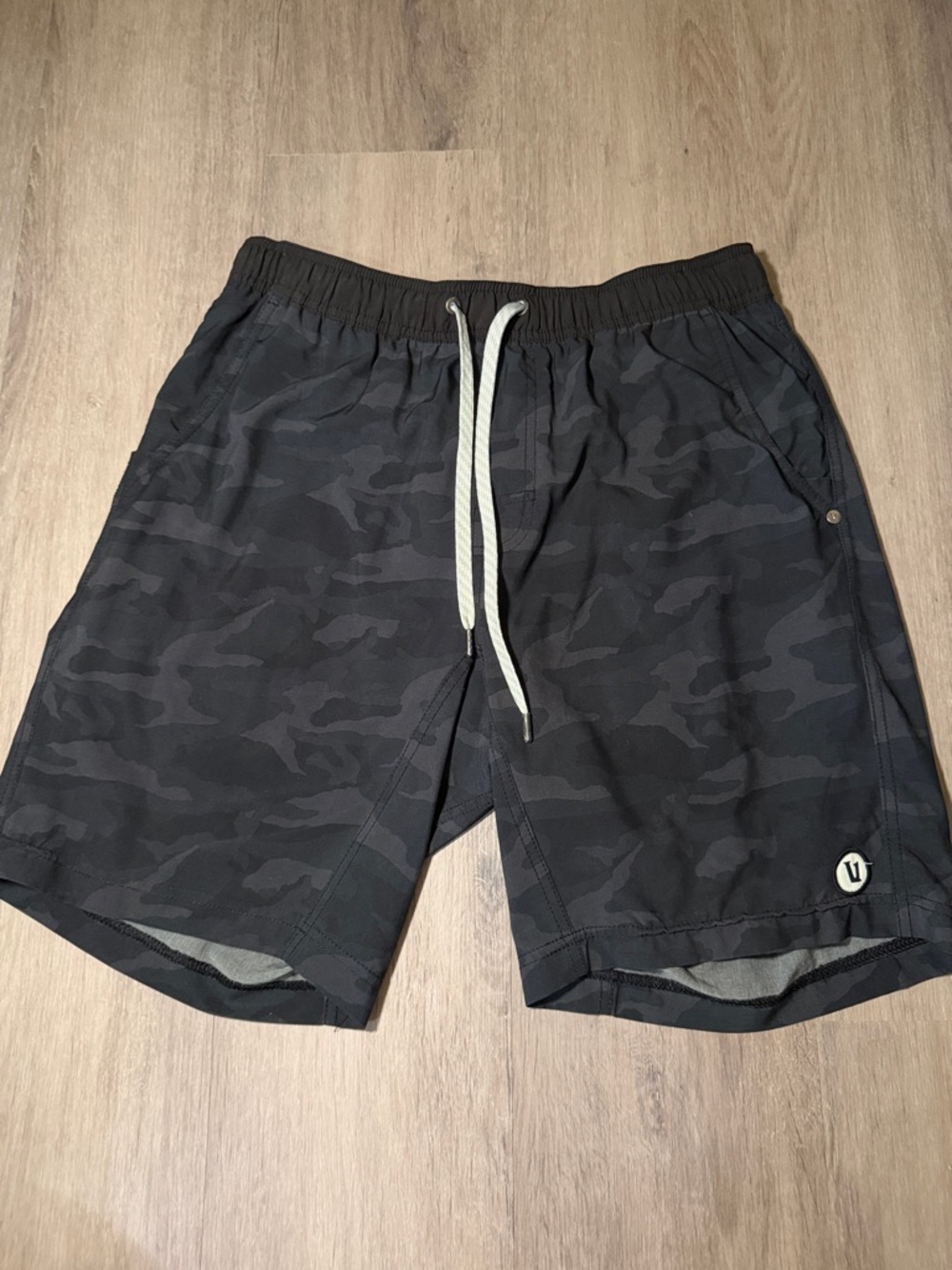 Vuori Black Camo Performance Shorts